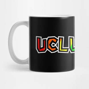 Town of Ucluelet BC - Rainbow Text Design - Colourful Bright and Bold- Ucluelet Mug